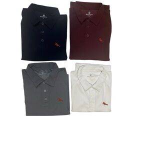 Holloway Men's Polo 4 Shirts Bundle - Navy,Maroon, Gray, White -  Size/L